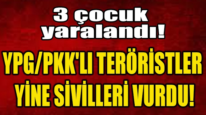 YPG/PKK'LI TERRSTLER  YNE SVLLER VURDU!