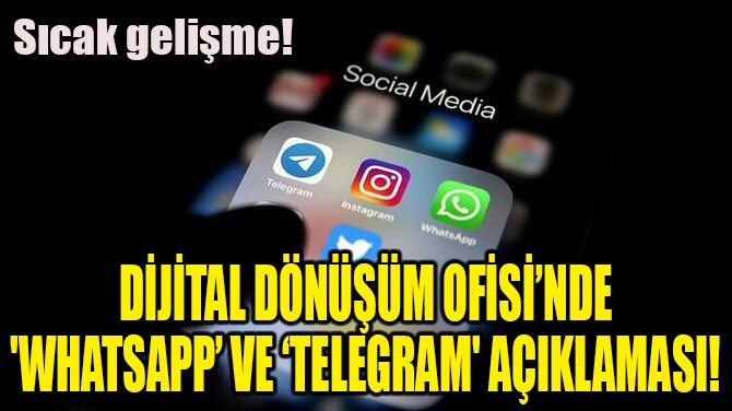 DJTAL DNM OFSݒNDE 'WHATSAPP VE TELEGRAM' AIKLAMASI!