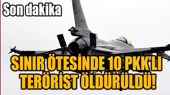 SINIR TESNDE 10 PKKLI  TERRST LDRLD!