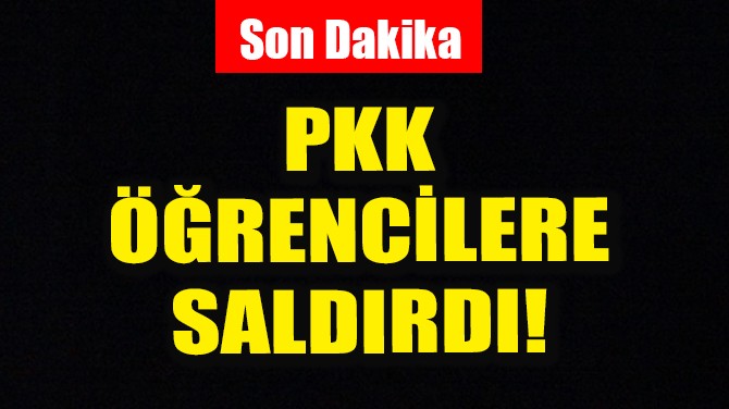 SON DAKKA! PKK RENCLERE SALDIRDI