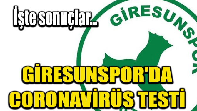 GRESUNSPOR'DA CORONAVRS TEST