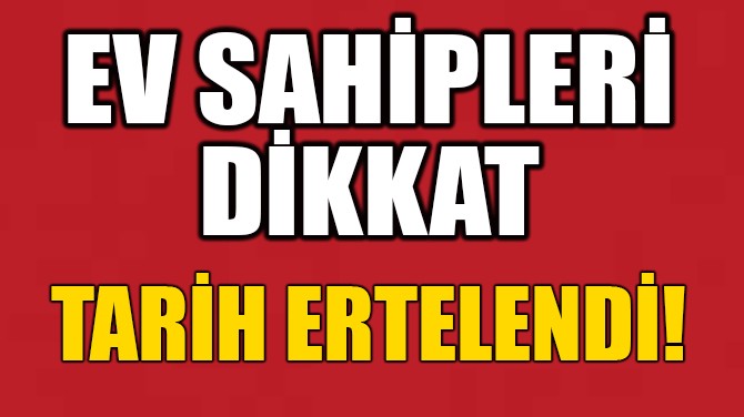 EV SAHPLER DKKAT: TARH ERTELEND!