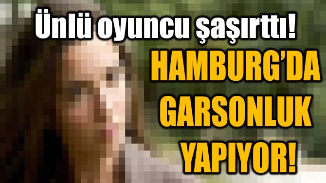 HAMBURGDA  GARSONLUK  YAPIYOR!