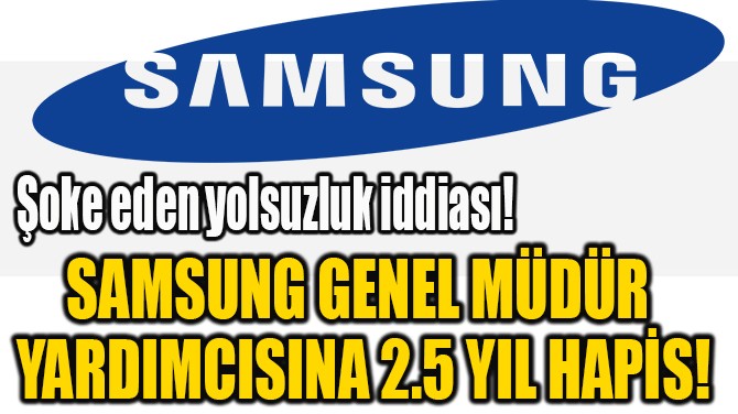 SAMSUNG GENEL MÜDÜR  YARDIMCISINA 2.5 YIL HAPİS!