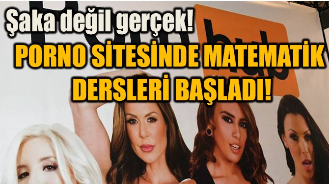 PORNO SİTESİNDE MATEMATİK  DERSLERİ BAŞLADI!