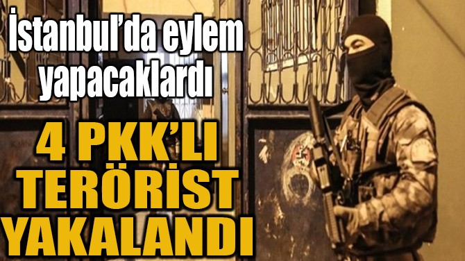 4 PKK’LI TERÖRİST YAKALANDI