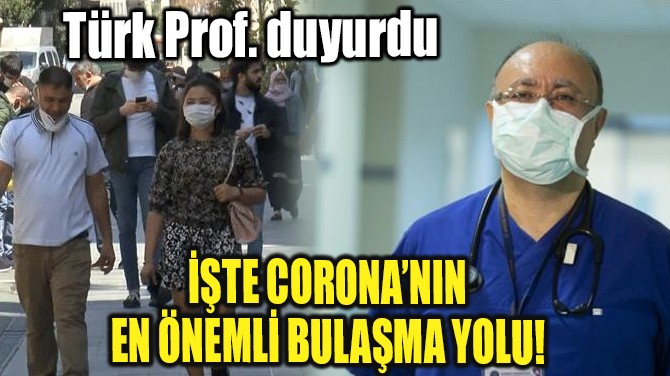 PROF. DR. MURAT YILMAZ: "CORONA KOLAY BR EKLDE BULAABLYOR"