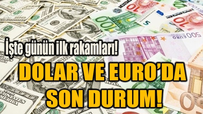 DOLAR VE EURO’DA  SON DURUM!